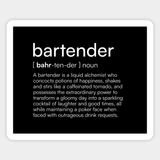 Bartender definition Magnet